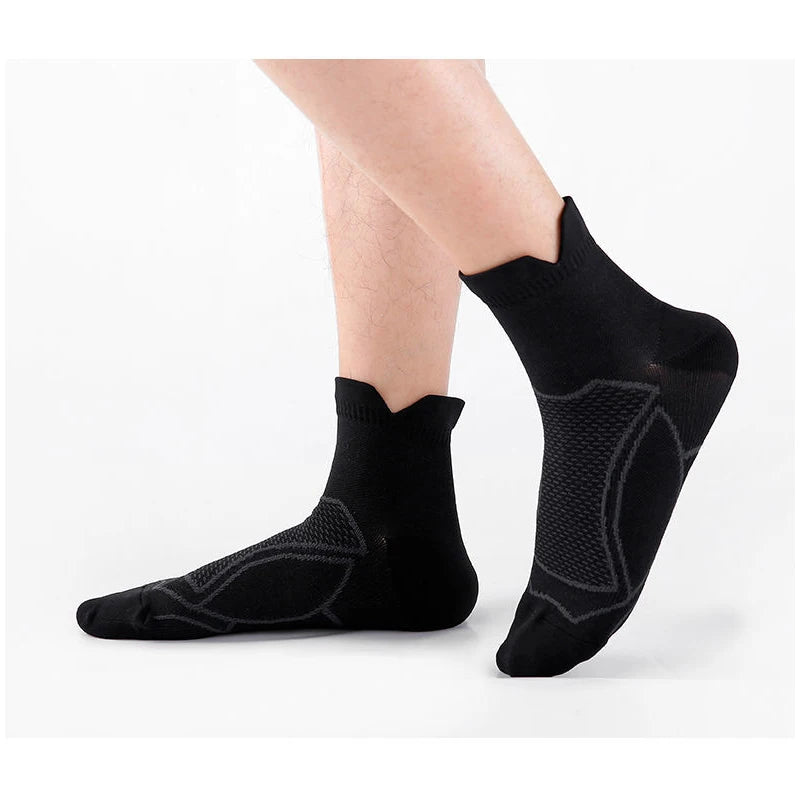 SocksFit - Meias Esportivas Anti-Suor e Antiderrapantes para Corrida, Yoga e Basquete - Unissex