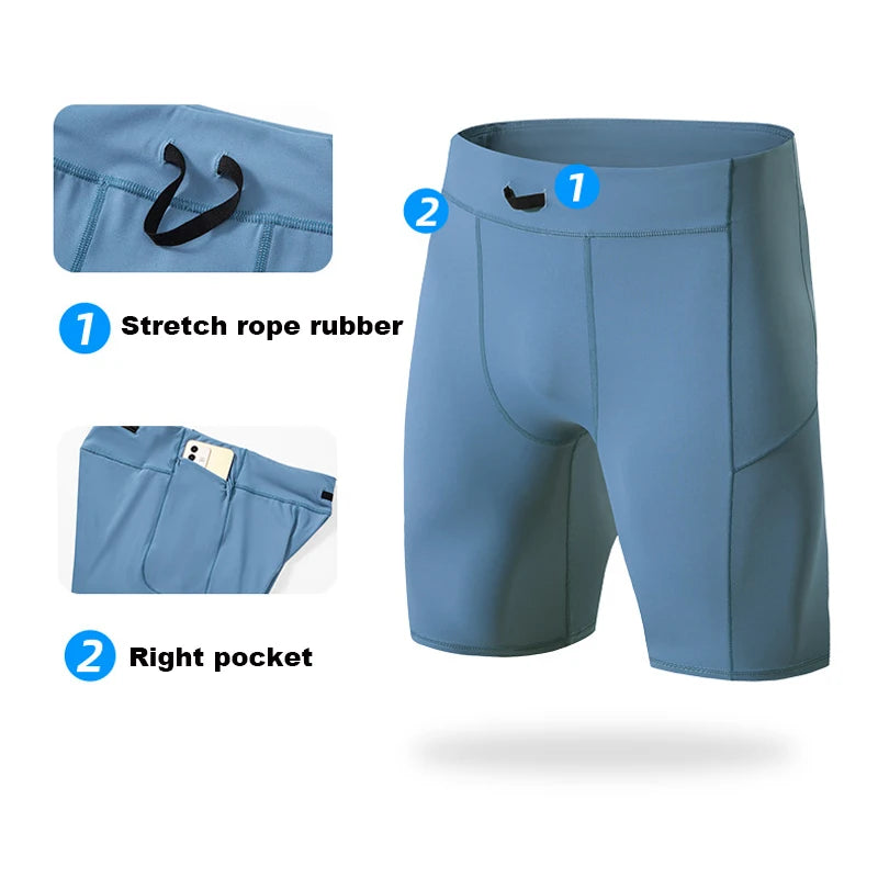 Shorts de Performance Masculino para Treino, Corrida e Musculação