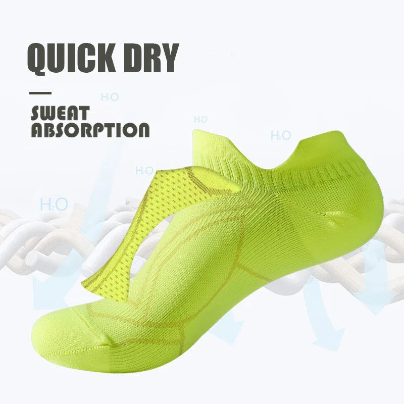 SocksFit - Meias Esportivas Anti-Suor e Antiderrapantes para Corrida, Yoga e Basquete - Unissex