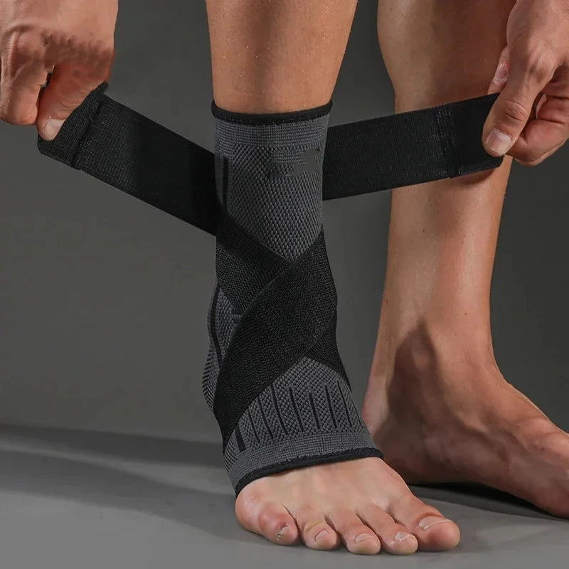 Tornozeleira Esportiva - Bandagem Compressiva, Suporte para Tornozelo, Cinta Elástica, Proteção para Esportes e Academia