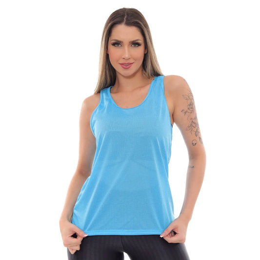 Regata Feminina Fitness Dry Fit - Moda Slim para Atividades Físicas