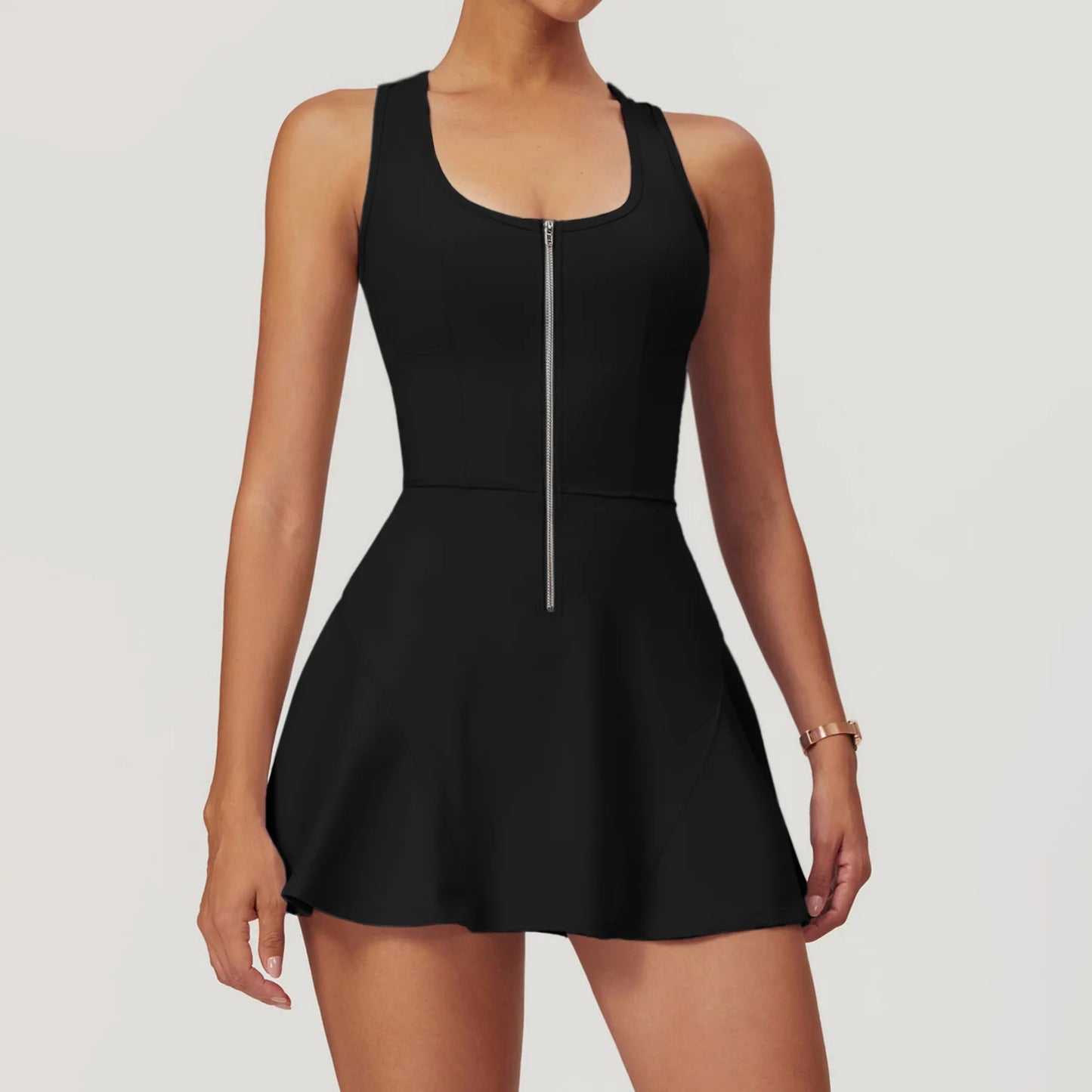 Conjunto Esportivo Feminino – Conjunto de Yoga, Saia Shorts, Traje Esportivo para Academia, Fitness, Tênis e Golfe, 2 Peças