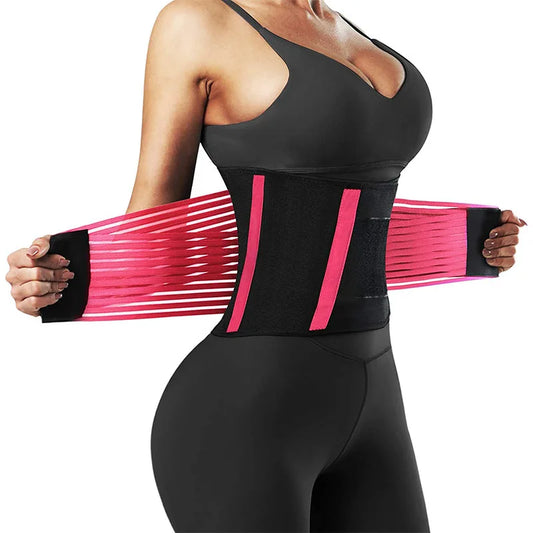 Cinto Modelador de Cintura Feminino - Faixa Emagrecedora Elástica para Fitness e Bem-Estar