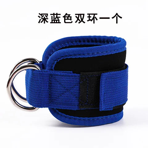 Tornozeleira de Treino Ajustável - Strap com D-Ring, Suporte para Pernas, Exercícios de Força, Polia, Segurança para Academia e Abdução