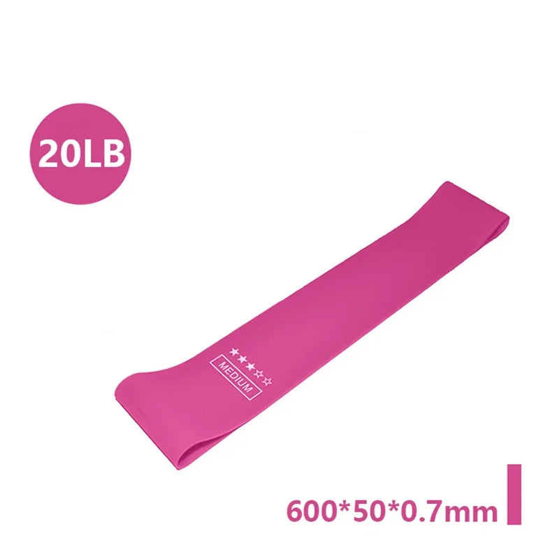 Faixas de Resistência Portáteis para Fitness - Bandas Elásticas de Borracha para Yoga, Pilates, Crossfit e Treinamento de Força (Mulheres)