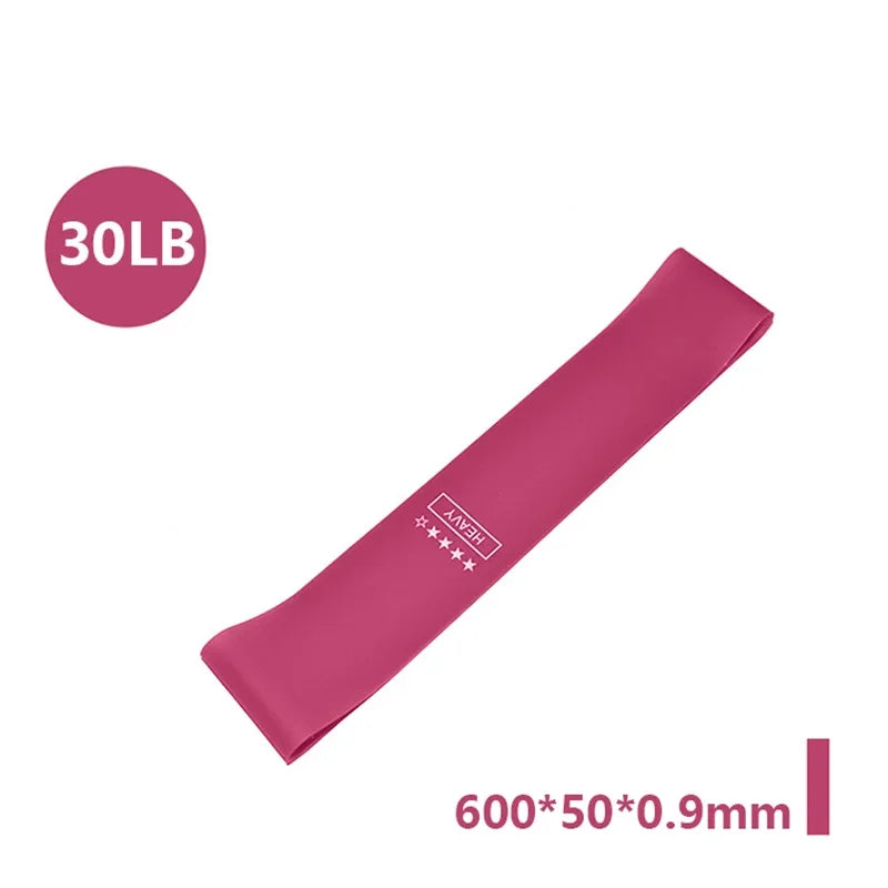 Faixas de Resistência Portáteis para Fitness - Bandas Elásticas de Borracha para Yoga, Pilates, Crossfit e Treinamento de Força (Mulheres)