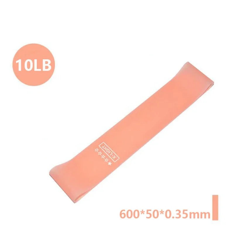 Faixas de Resistência Portáteis para Fitness - Bandas Elásticas de Borracha para Yoga, Pilates, Crossfit e Treinamento de Força (Mulheres)