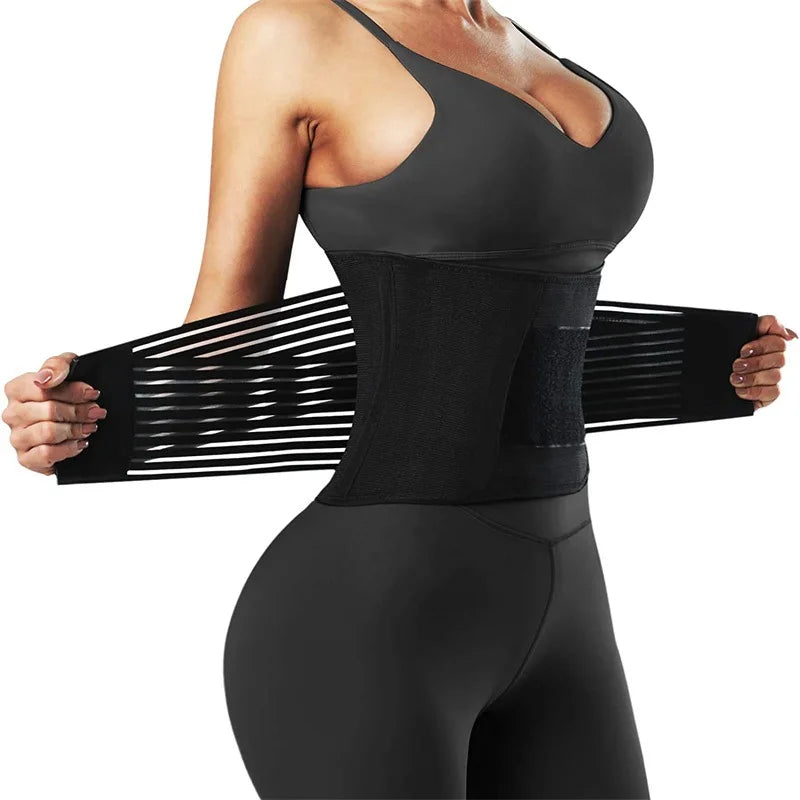 Cinto Modelador de Cintura Feminino - Faixa Emagrecedora Elástica para Fitness e Bem-Estar