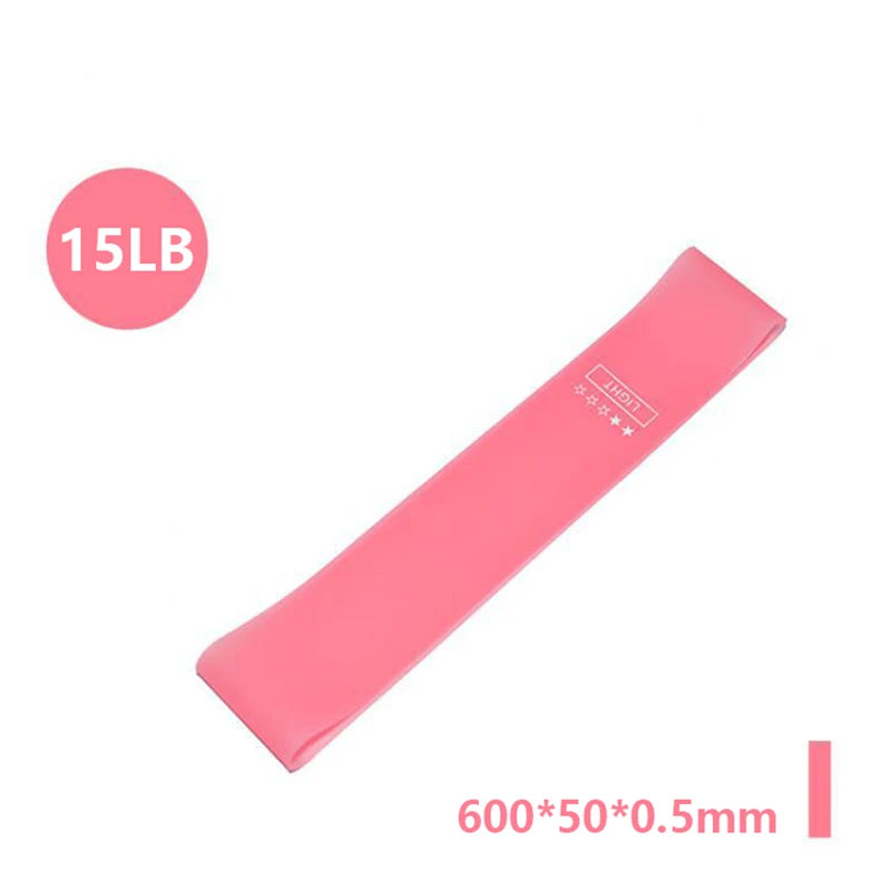 Faixas de Resistência Portáteis para Fitness - Bandas Elásticas de Borracha para Yoga, Pilates, Crossfit e Treinamento de Força (Mulheres)