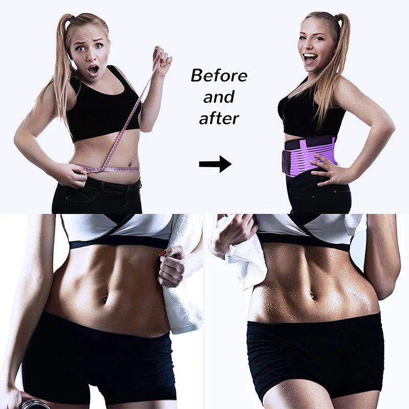 Cinto Modelador de Cintura Feminino - Faixa Emagrecedora Elástica para Fitness e Bem-Estar