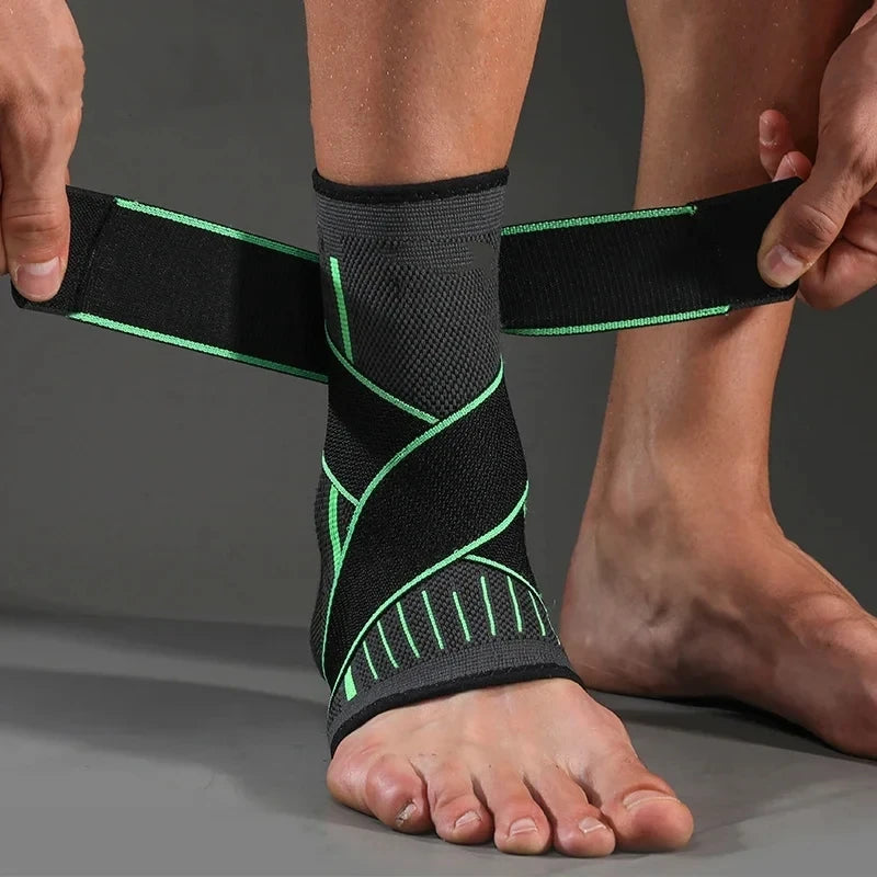Tornozeleira Esportiva - Bandagem Compressiva, Suporte para Tornozelo, Cinta Elástica, Proteção para Esportes e Academia