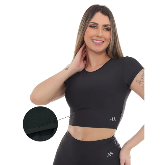 Cropped Fitness FELPED - Top de Academia Feminino