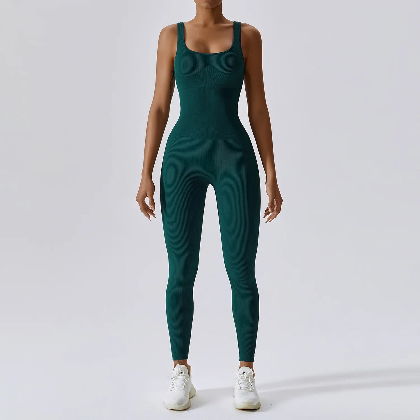 Macacão Fitness Seamless de Primavera - Yoga, Dança, Compressão Abdominal, Treino e Esportes